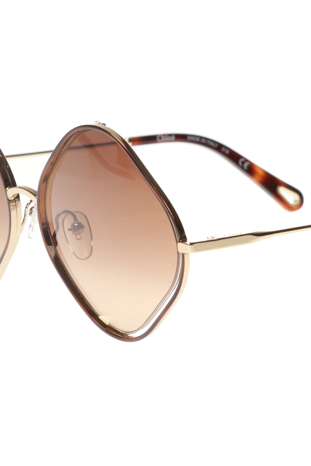 Brown 'Poppy' sunglasses Chloé - logo sunglasses linda farrow